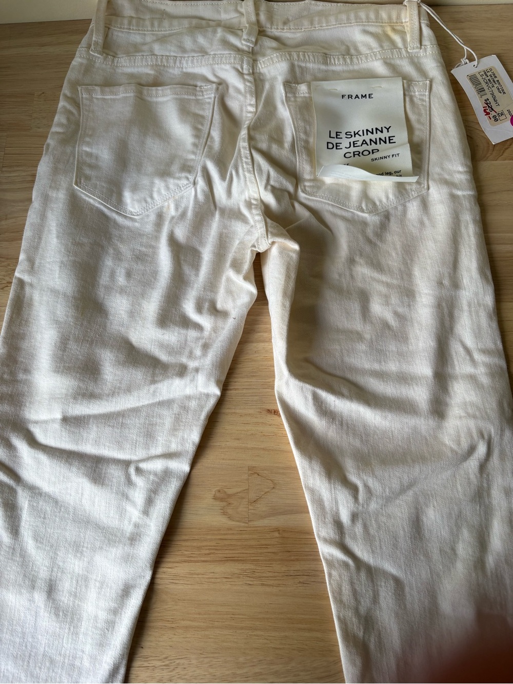 Frame Denim Le Skinny de Jeanne Crop Jeans - Off-White